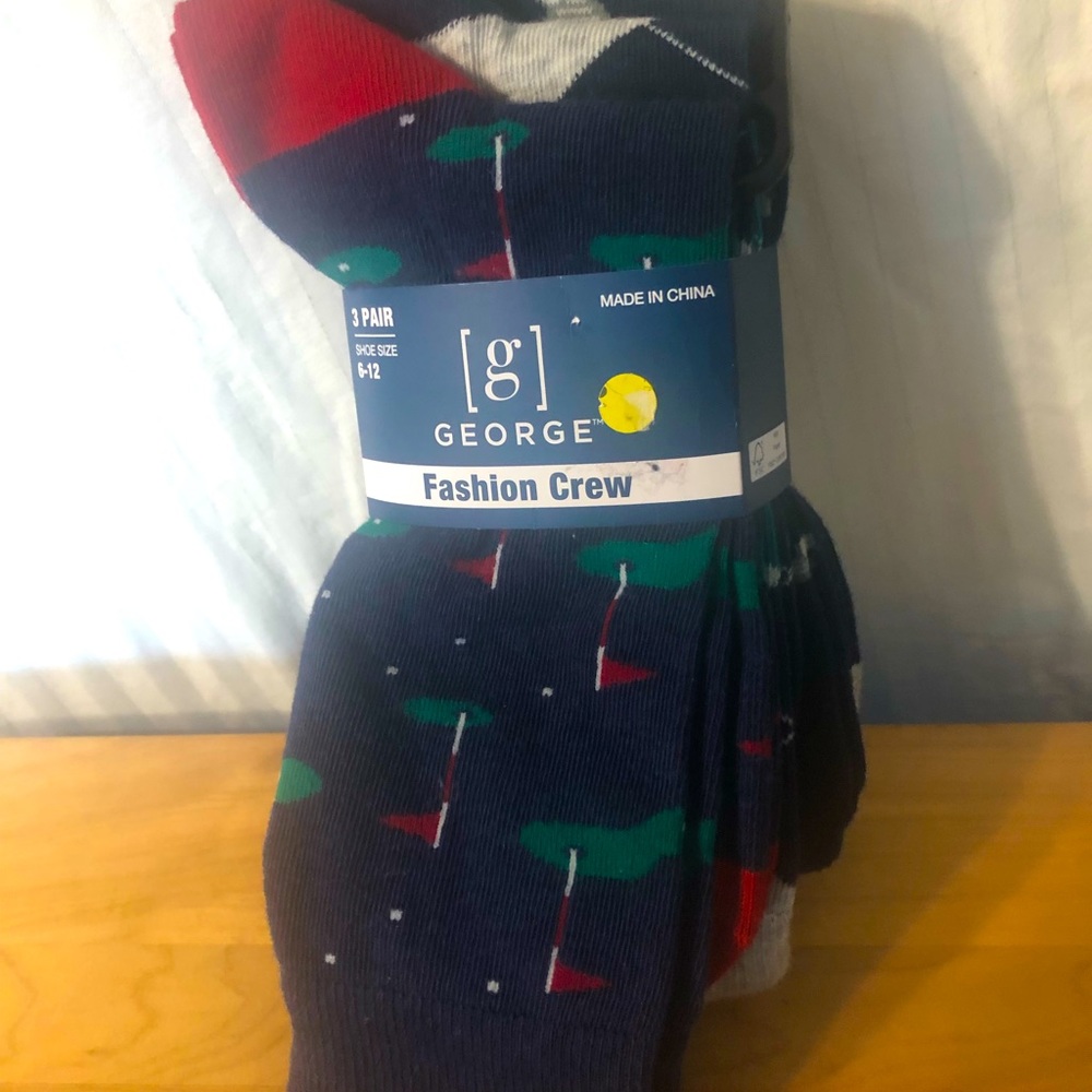George Fashion Crew Golf Socks